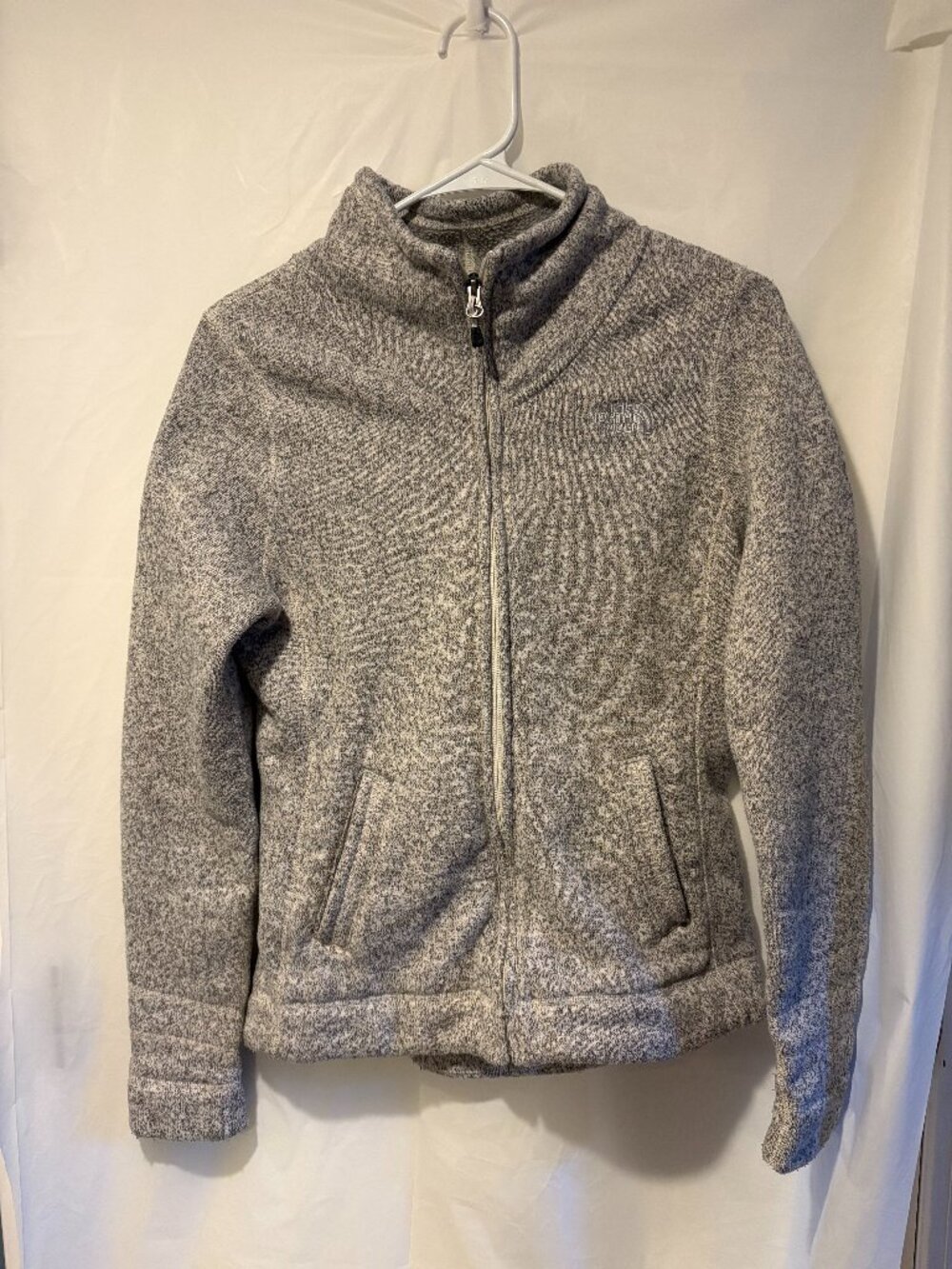 Womens North Face Size S Crescent Full Zip Sweater Jacket